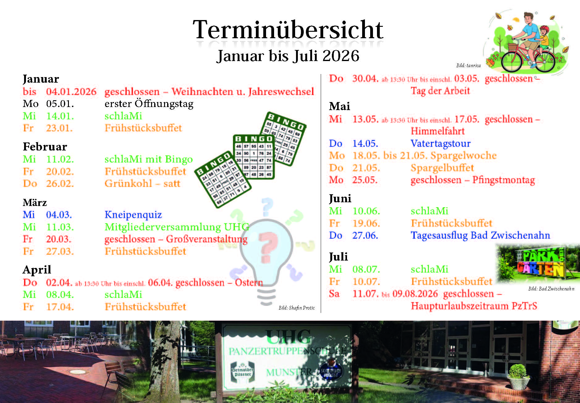Terminübersicht A6 Internet Seite 1