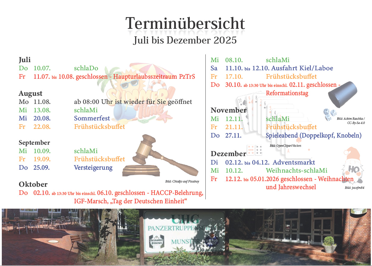 2025 2 Terminuebersicht